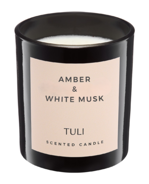 Amber & White Musk - świeca sojowa 220 g