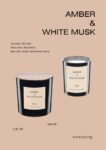 Amber & White Musk - świeca sojowa 220 g - obrazek 3